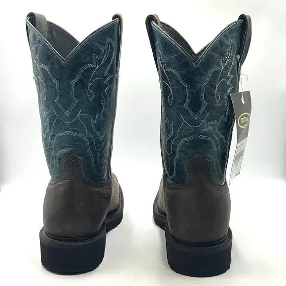 Eytys Rare “Cadiz” Goth/Punk/Moto/Combat Black Leather Boots Size 10.5 J.B Dillon Square Toe Boot main image 4